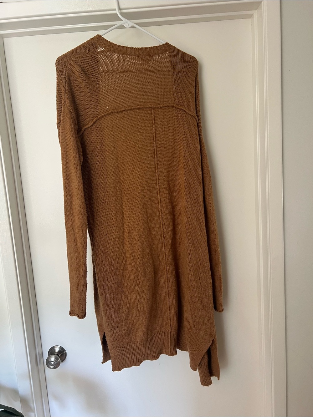 Urban Outfitters Rust-Brown Open Front Knit Cardigan - Picture 3 of 3